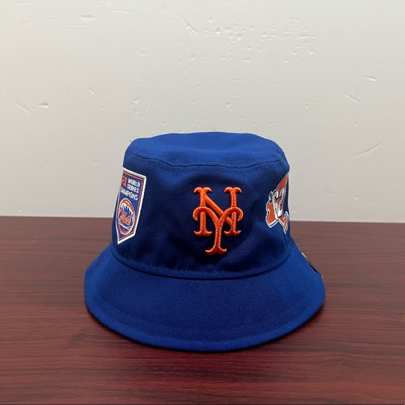 New Era Accessories New Era Bucket Hat New York Mets 2x World